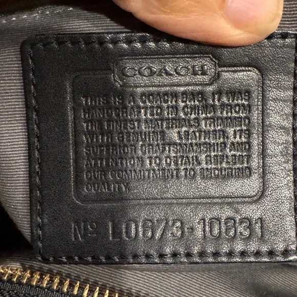 Coach Black Signature Tote 10831 - Picture 9 of 9